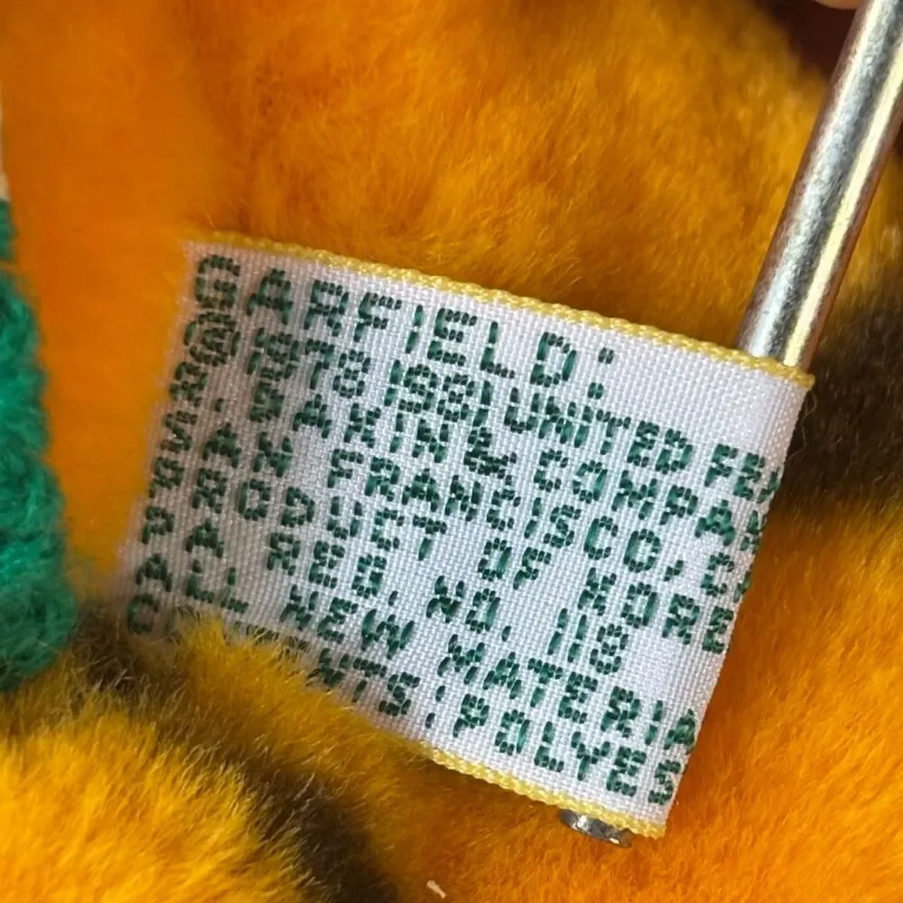 Garfield Stuffed Plush Animal Irish Leprechaun Blarney Dakin 1981 St. Patricks